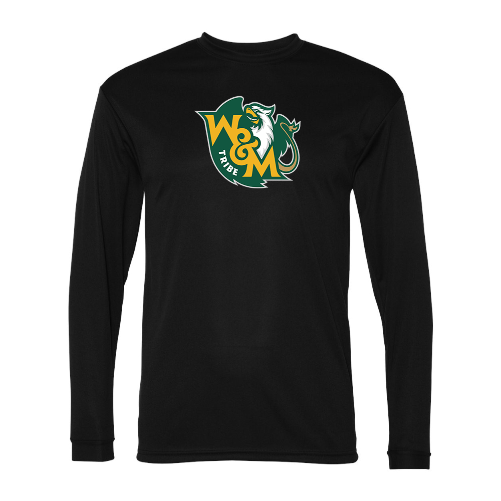Men's William and Mary Tribe Performance Long Sleeve T-Shirt