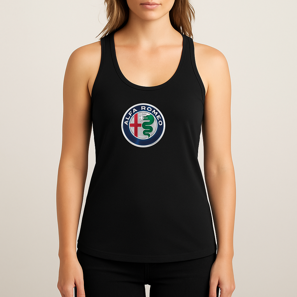 Women's Alfa Romeo Car Racerback Tank Top