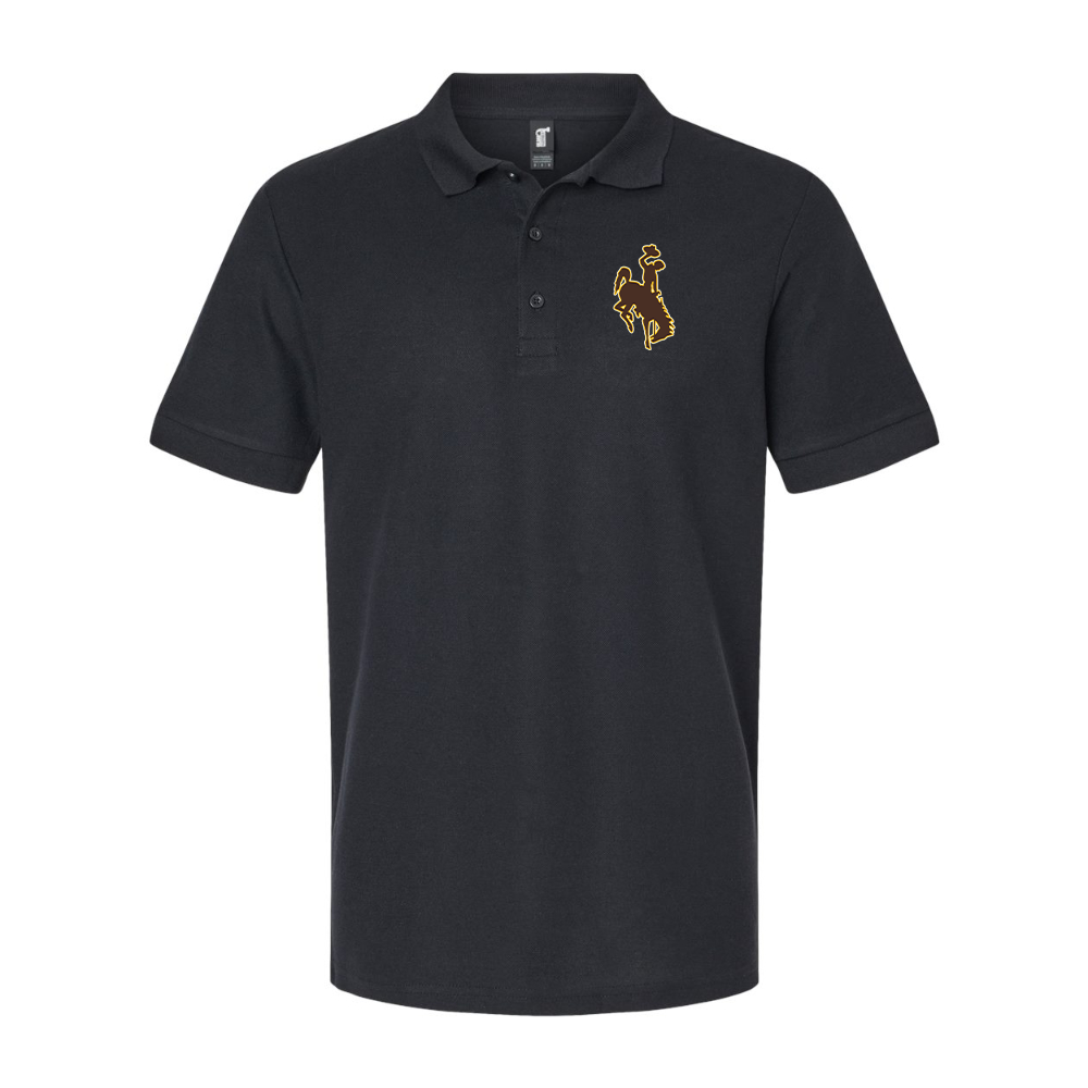 Men's Wyoming Cowboys Gildan Hammer Pique Polo