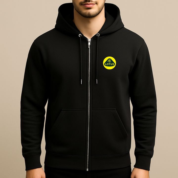Men’s Lotus Car Zipper Hoodie