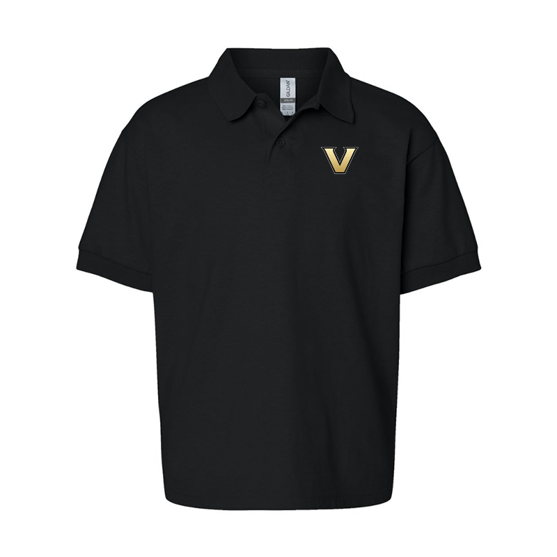 Youth Vanderbilt Commodores Gildan Dry Blend Jersey Polo