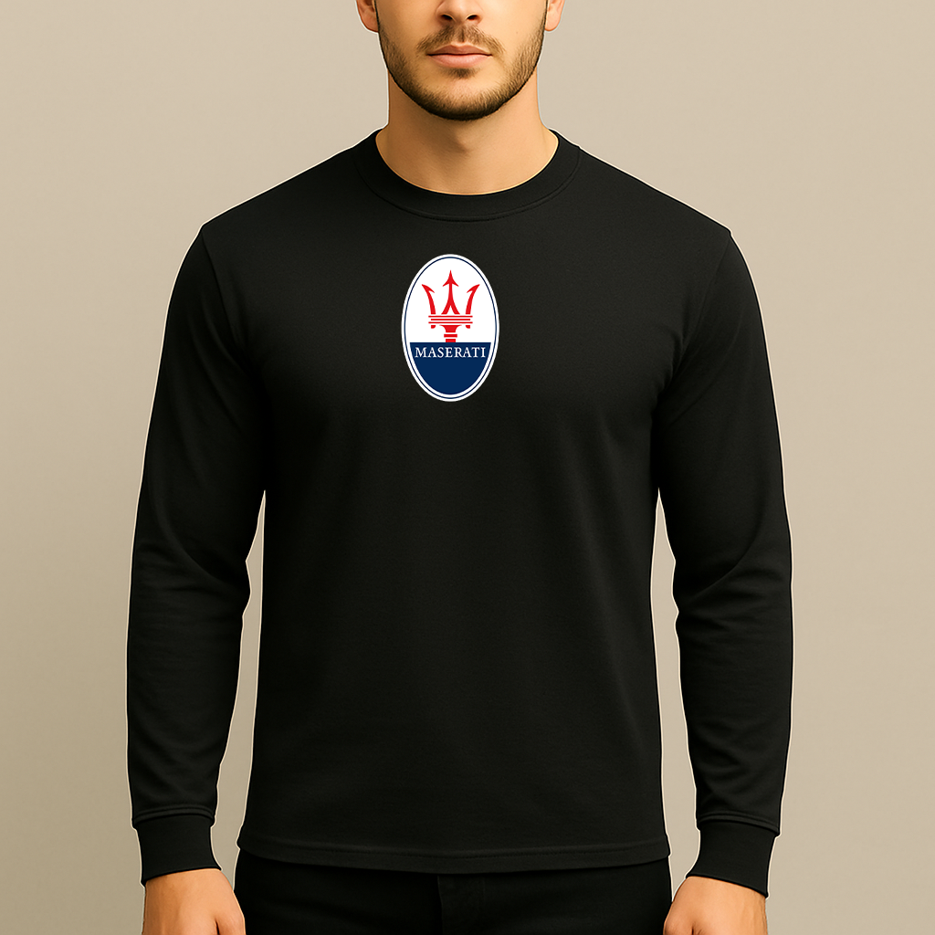 Men’s Maserati Car Long Sleeve T-Shirt