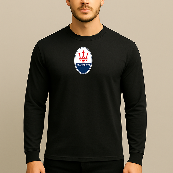 Men’s Maserati Car Long Sleeve T-Shirt