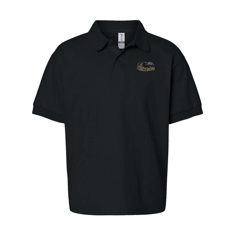 Youth Wisconsin Milwaukee Panthersv Gildan Dry Blend Jersey Polo