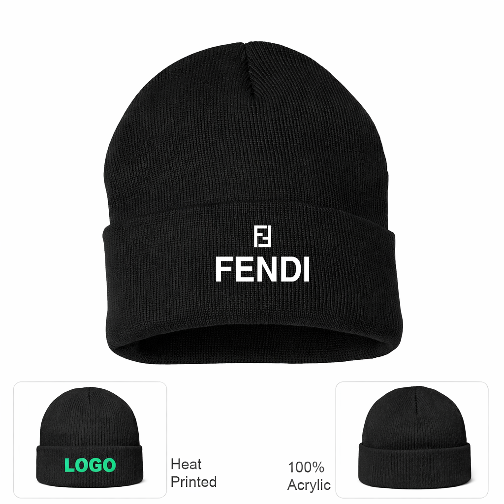 Fendi Cuffed Beanie Hat