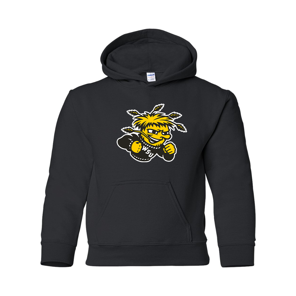 Youth Wichita State Shockers  Gildan Heavy Blend  Hooded Sweatshirt