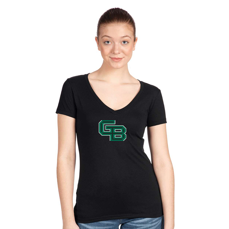 Women's  Wisconsin Green Bay Phoenix  Next Level V-Neck T-Shirt