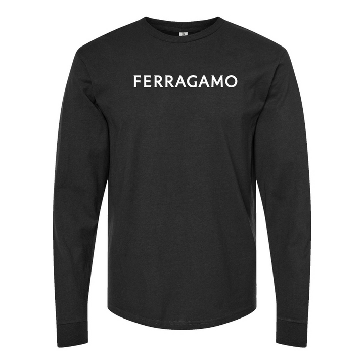 Men's Ferragamo Cotton Long Sleeve T-Shirt