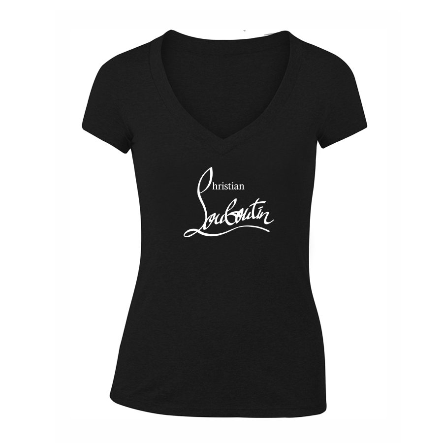 Women's Christian Louboutin V-Neck T-Shirt