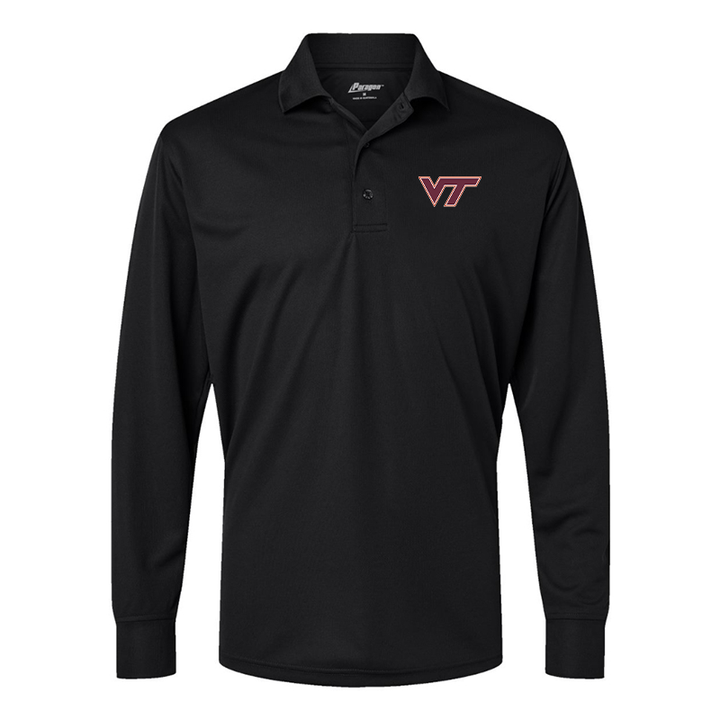 Men's Virginia Tech Hokies Paragon Prescott Long Sleeve Polo