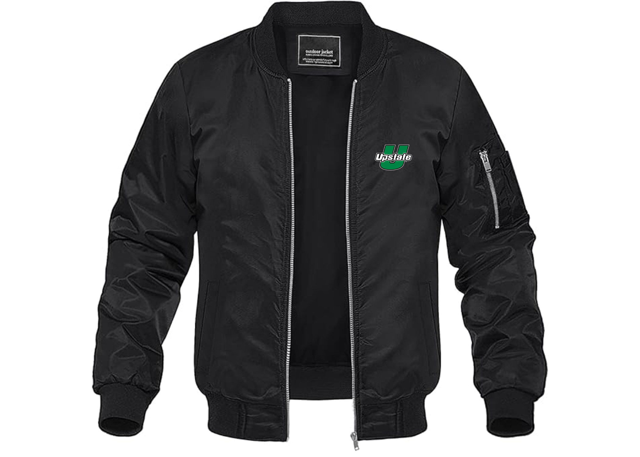 Men's USC Upstate Spartans Lightweight Bomber Jacket Windbreaker Softshell Varsity Jacket Coat