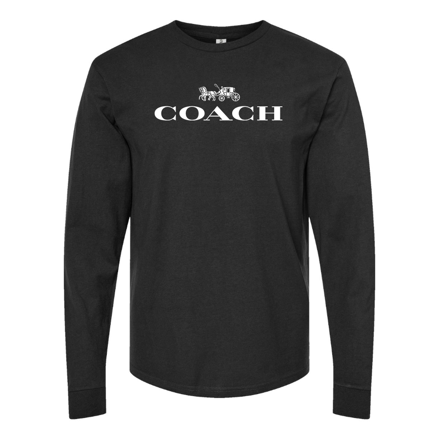 Men's Coach Cotton Long Sleeve T-Shirt