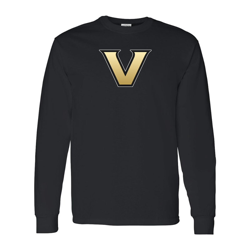 Men's Vanderbilt Commodores Gildan Heavy Cotton Long Sleeve T-Shirt