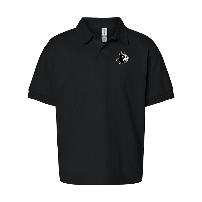 Youth Wofford Terriers Gildan Dry Blend Jersey Polo