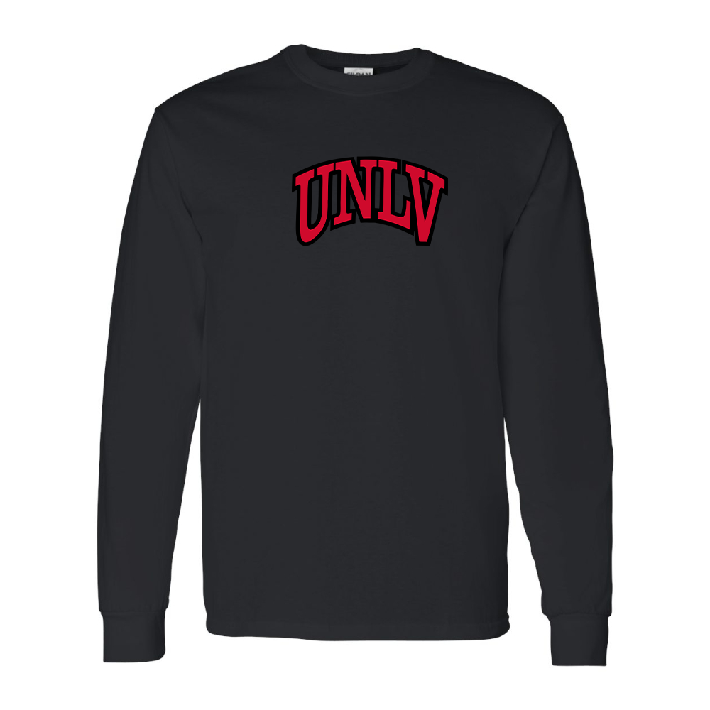 Men's UNLV Rebels Gildan Heavy Cotton Long Sleeve T-Shirt