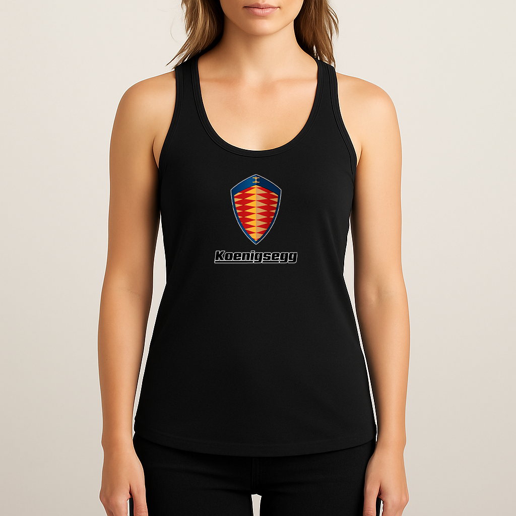 Women's Koenigsegg Car Racerback Tank Top