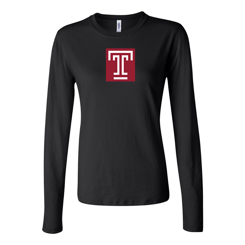 BELLA CANVAS Women’s Temple Owls Jersey Long Sleeve Tee