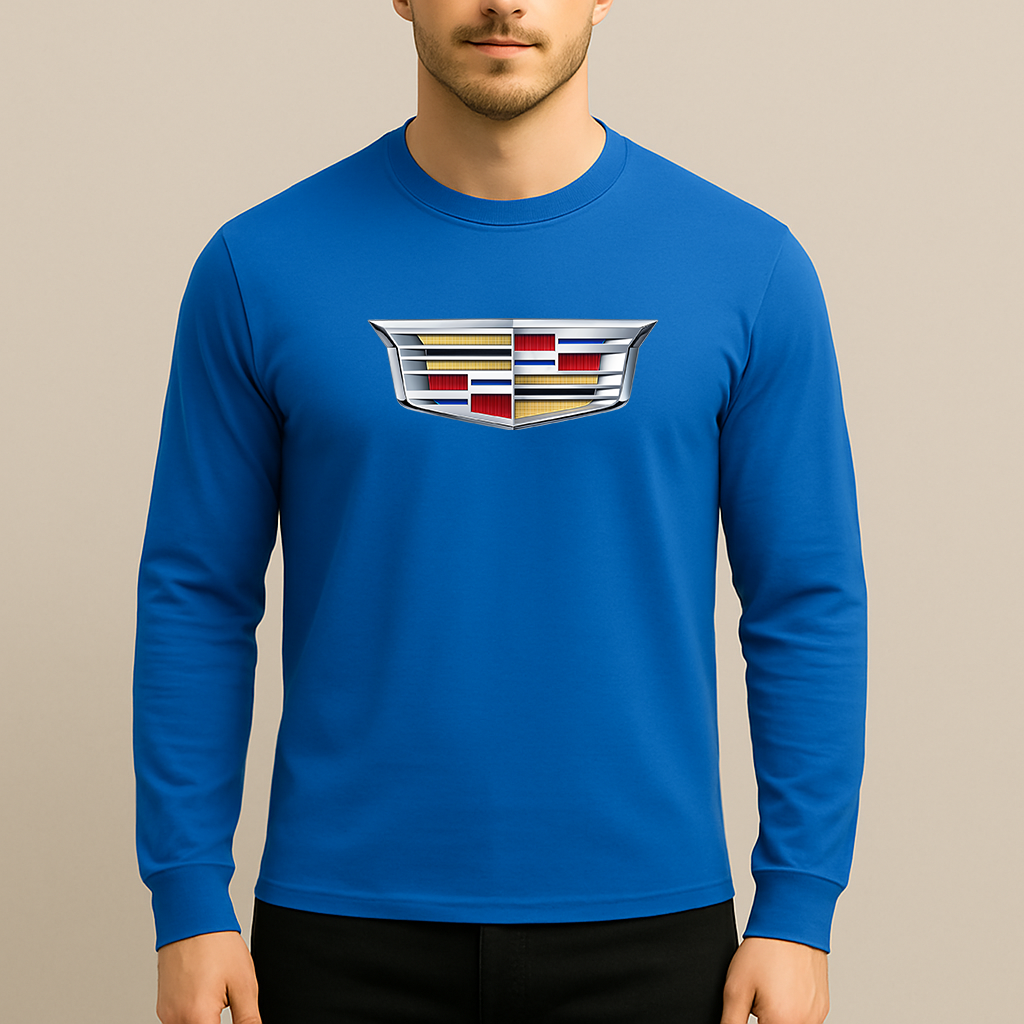 Men’s Cadillac Car Long Sleeve T-Shirt