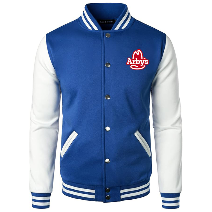 Men's  Arbys Varsity Baseball Jacket Cotton Blend Letterman Jackets