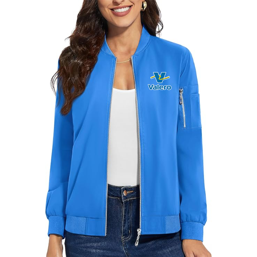 Women's Valero Gas Station  Premium Bomber Jacket Outerwear