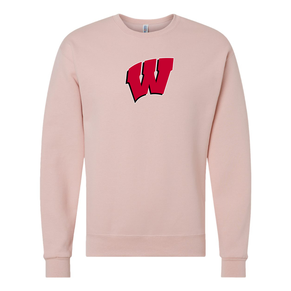 Men's Wisconsin Badgers JERZEES NuBlend Crewneck Sweatshirt