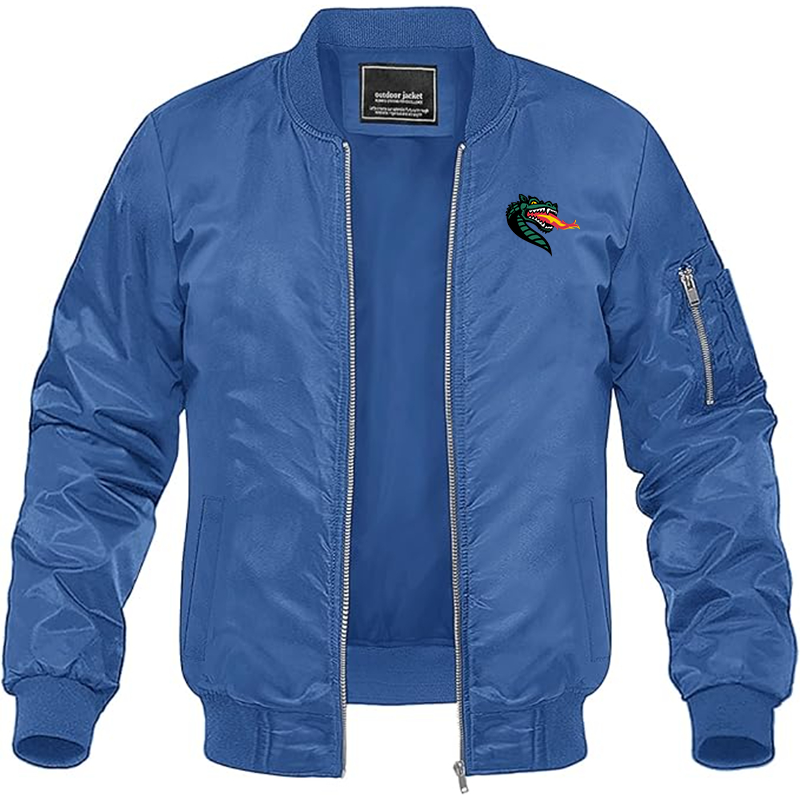 Men's UAB Blazers Lightweight Bomber Jacket Windbreaker Softshell Varsity Jacket Coat
