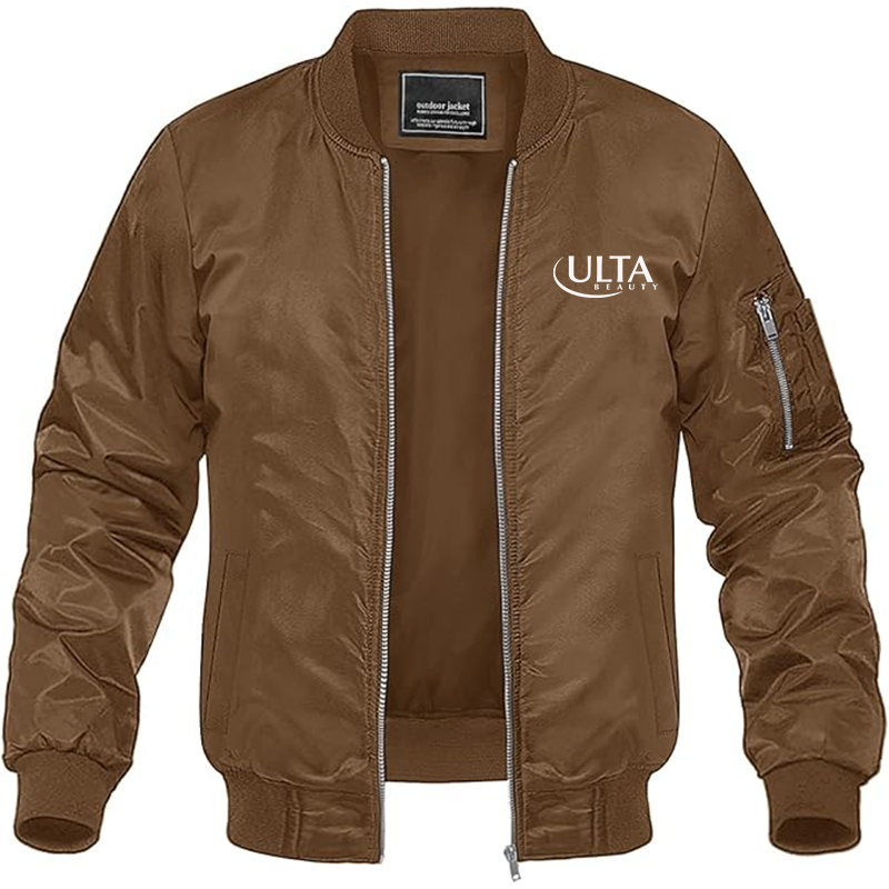 Men's Ulta Beauty  Lightweight Bomber Jacket Windbreaker Softshell Varsity Jacket Coat