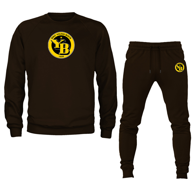 Men's Young Boys Soccer Crewneck Sweatshirt Joggers Suit