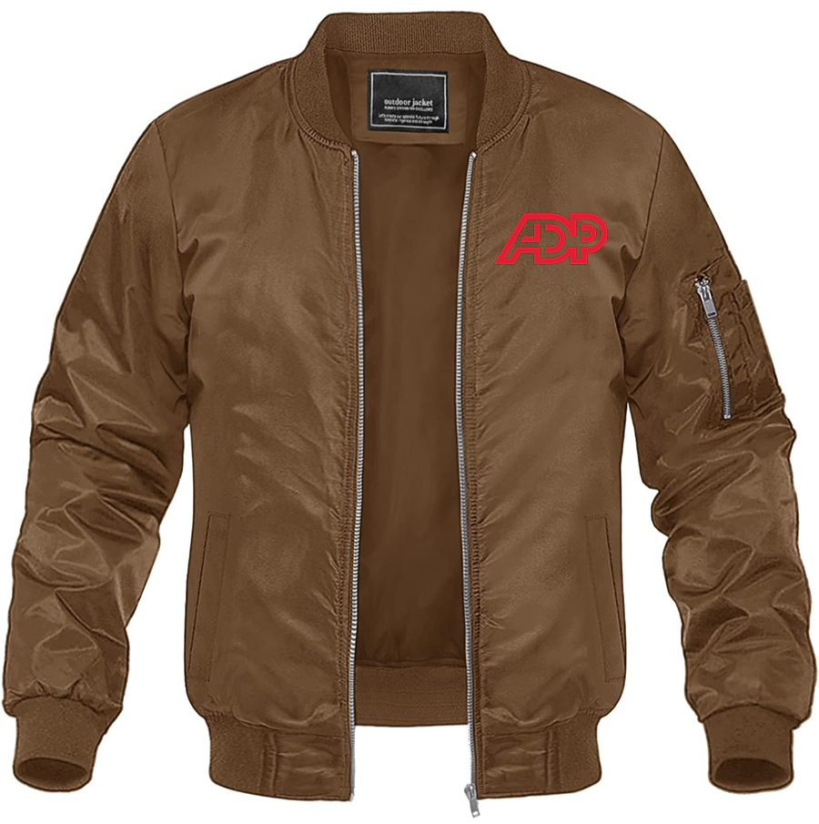 Men's ADP  Lightweight Bomber Jacket Windbreaker Softshell Varsity Jacket Coat