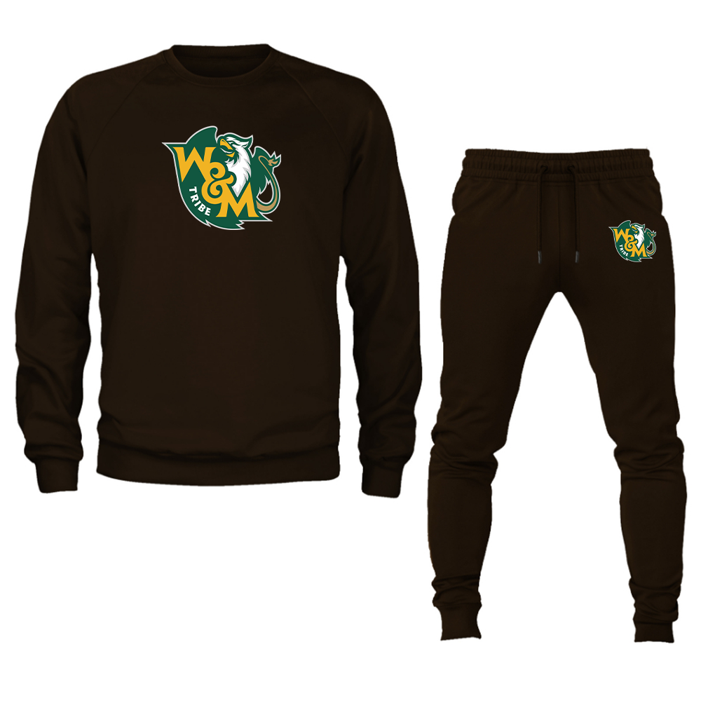 Men's William and Mary Tribe  Crewneck Sweatshirt Joggers Suit