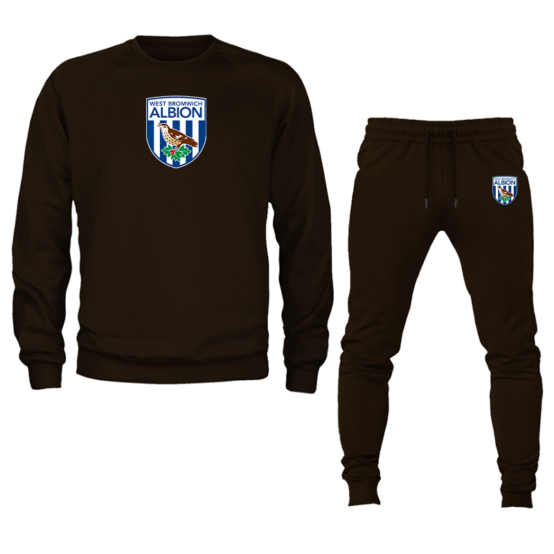 Men's West Bromwich Albion Soccer Crewneck Sweatshirt Joggers Suit