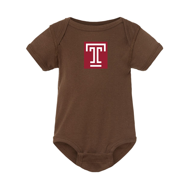 Temple Owls  Rabbit Skins Infant Baby Rib Bodysuit