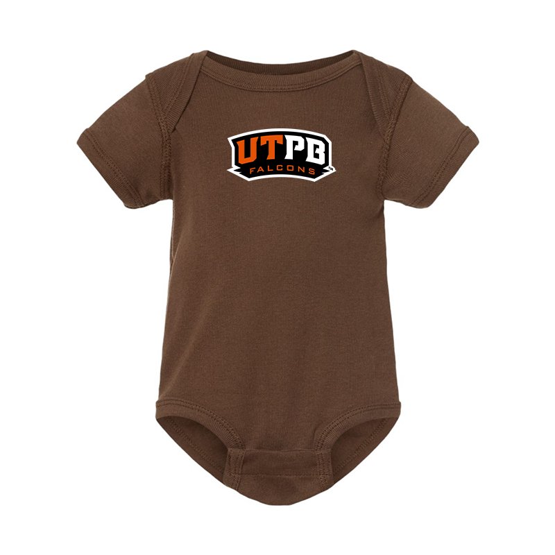 UTPB Falcons  Rabbit Skins Infant Baby Rib Bodysuit