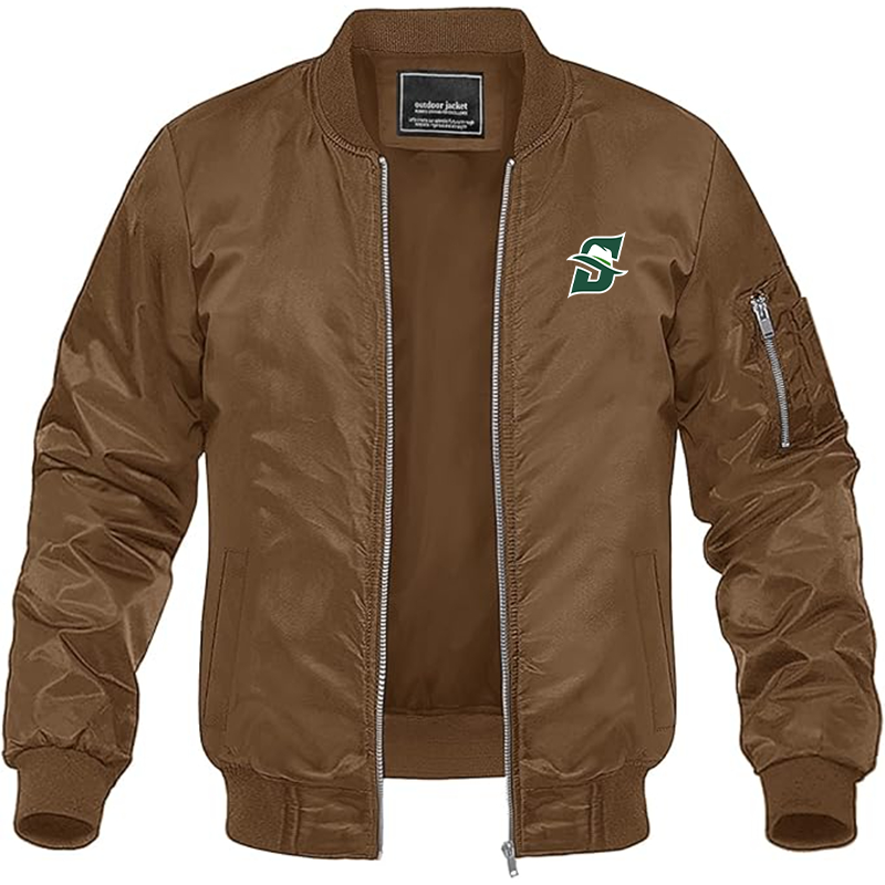 Men's  Stetson Hatters Lightweight Bomber Jacket Windbreaker Softshell Varsity Jacket Coat