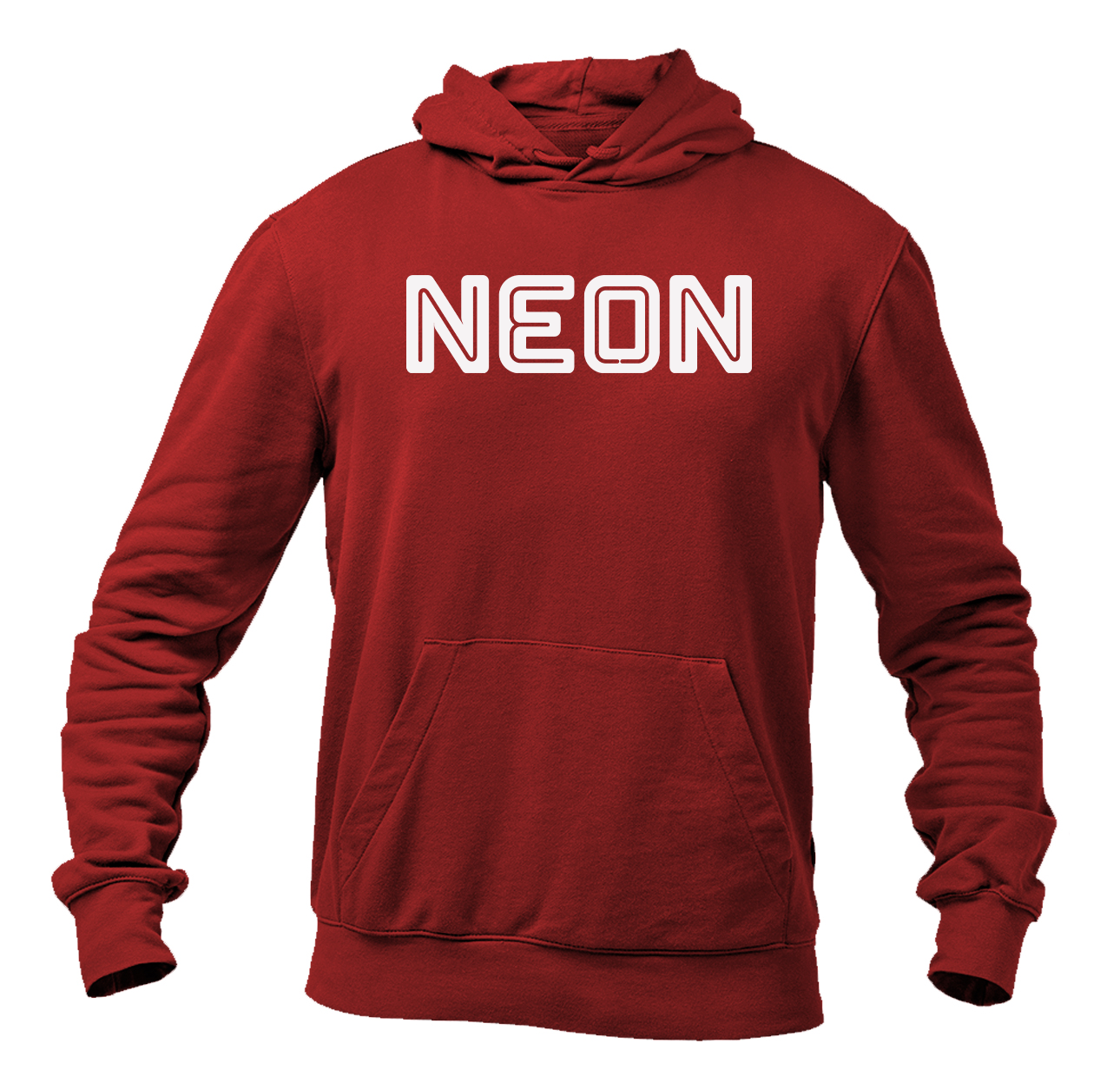 Men's Neon  Logo Pullover Hoodie