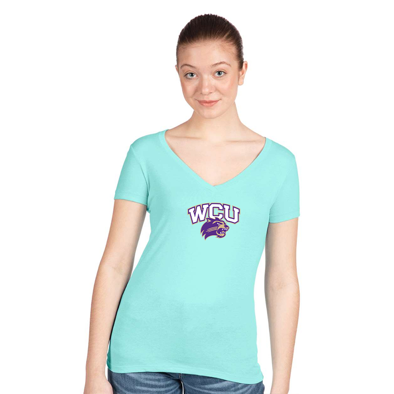 Women's Western Carolina Catamounts Next Level V-Neck T-Shirt