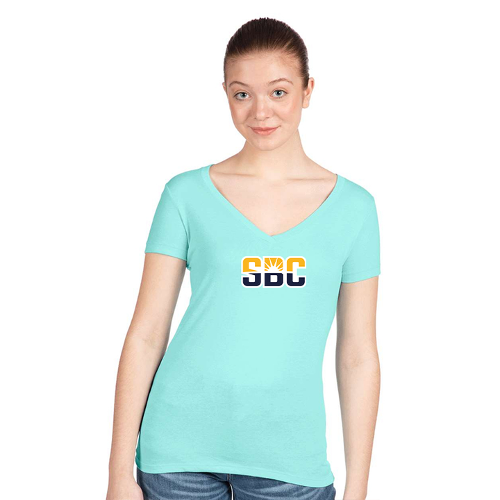 Women's Sun Belt Conferencer  Next Level V-Neck T-Shirt