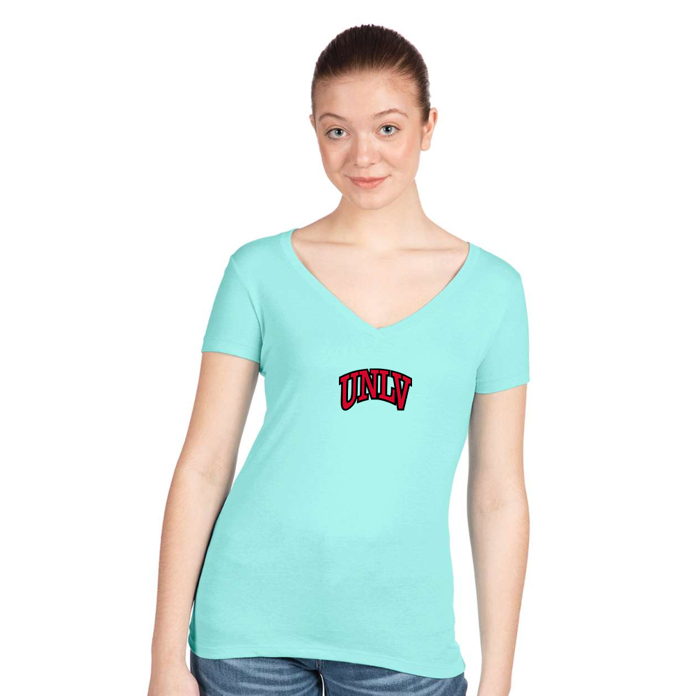 Women's UNLV Rebels  Next Level V-Neck T-Shirt