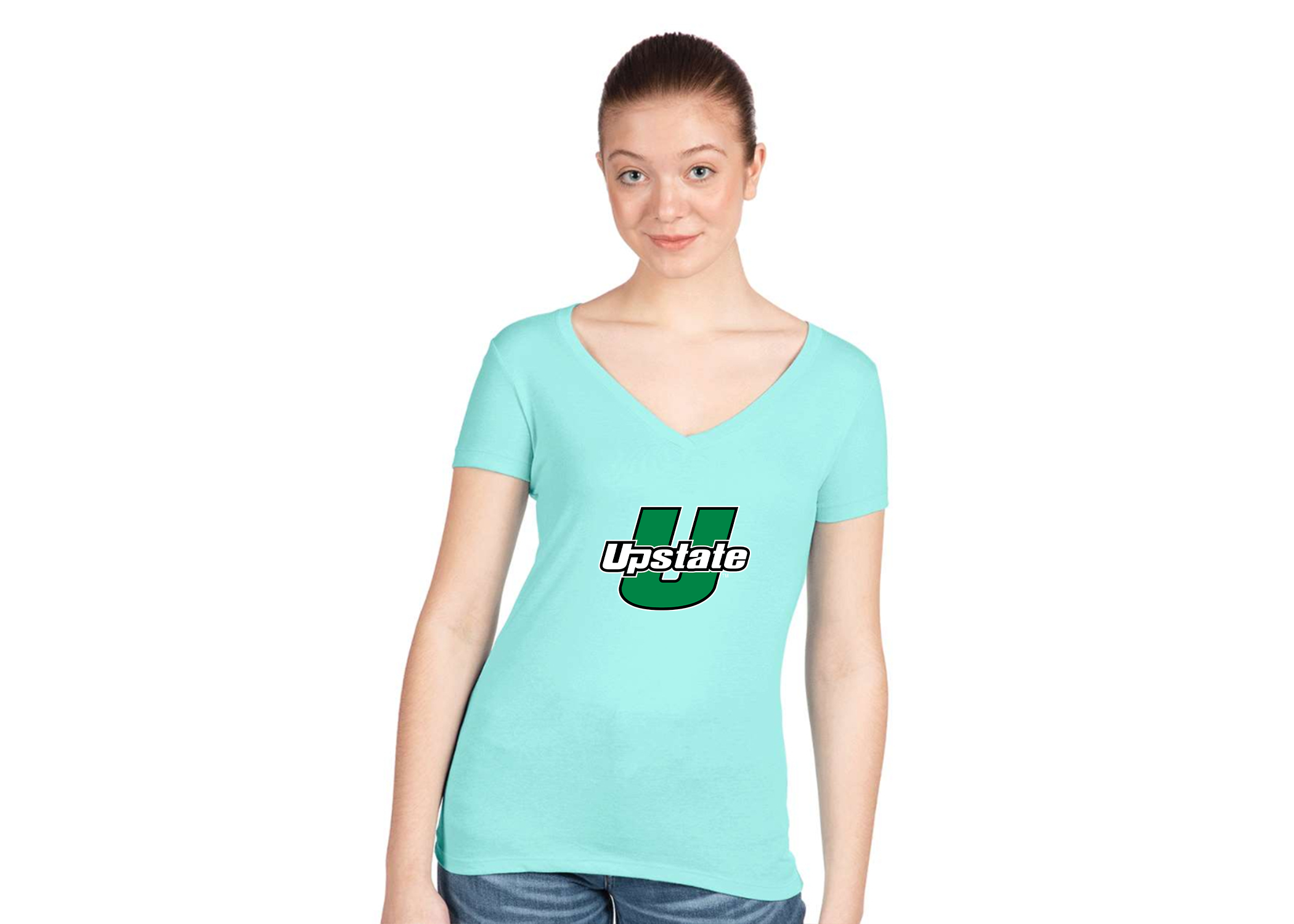 Women's USC Upstate Spartans Next Level V-Neck T-Shirt