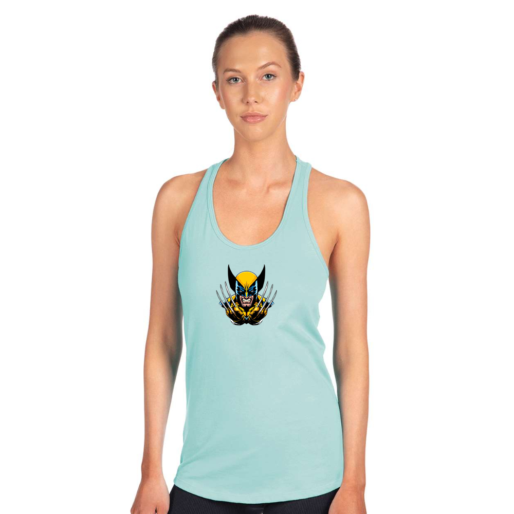 Women's  Wolverine 2025 Art  Next Level Ideal Racerback Tank