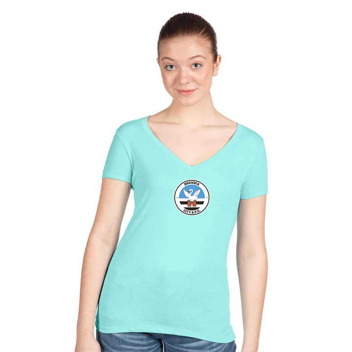 Women's Swansea City Soccer  Next Level V-Neck T-Shirt