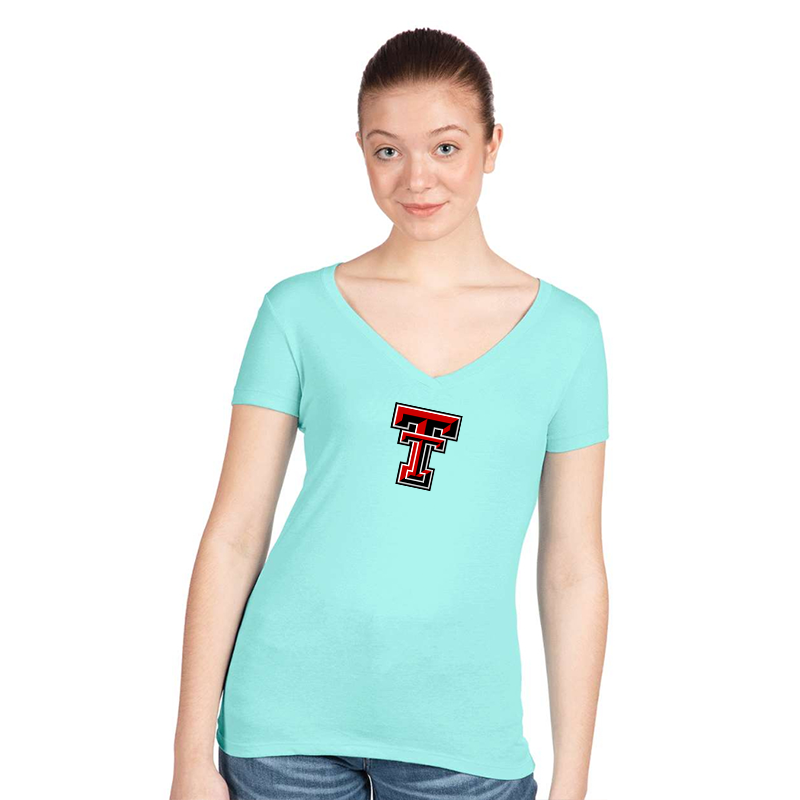 Women's Texas Tech Red Raiders  Next Level V-Neck T-Shirt