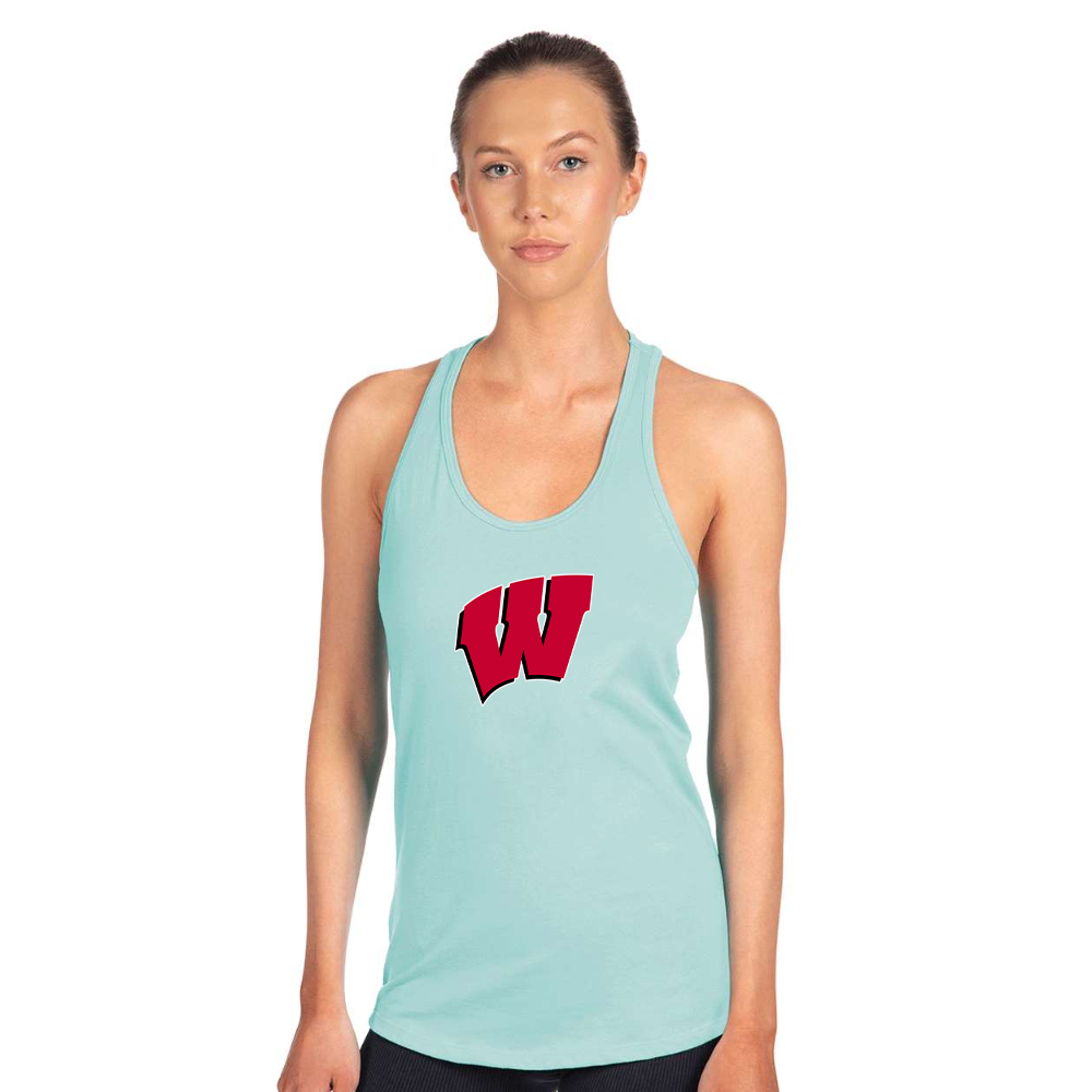 Women's Wisconsin Badgers Next Level Ideal Racerback Tank