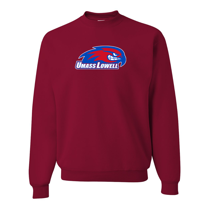 Men's UMass Lowell River Hawks  JERZEES NuBlend Crewneck Sweatshirt