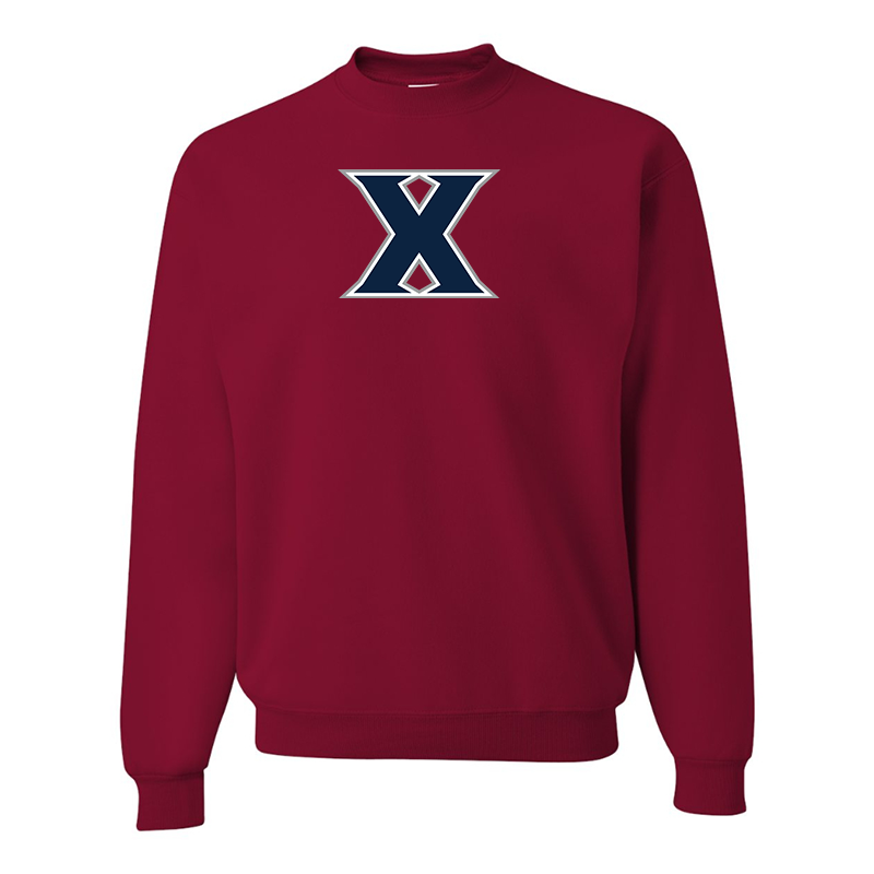 Men's Xavier Musketeers JERZEES NuBlend Crewneck Sweatshirt