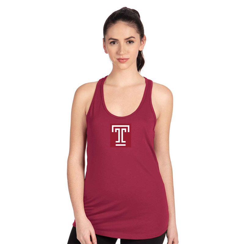 Women's Temple Owls Next Level Ideal Racerback Tank