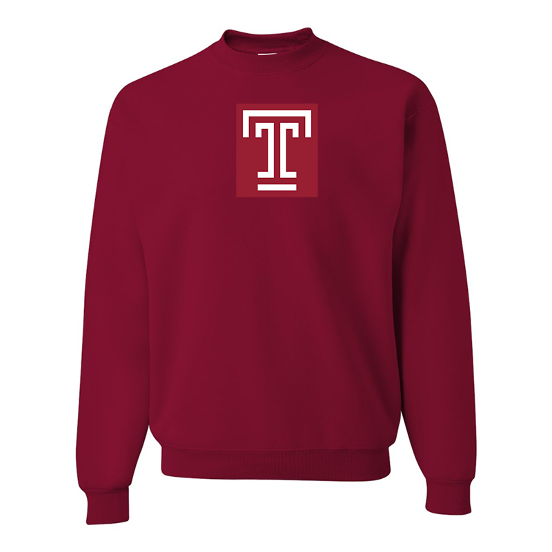 Men's Temple Owls  JERZEES NuBlend Crewneck Sweatshirt