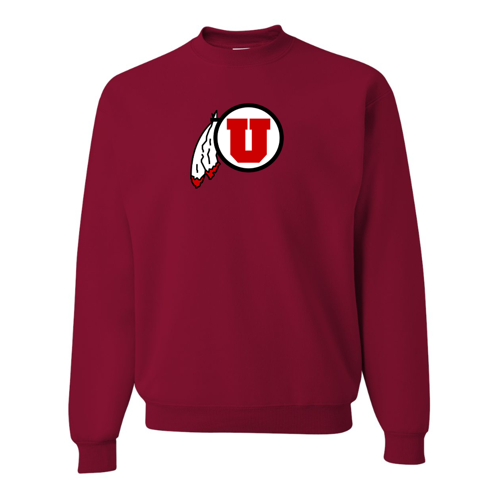 Men's Utah Utes JERZEES NuBlend Crewneck Sweatshirt