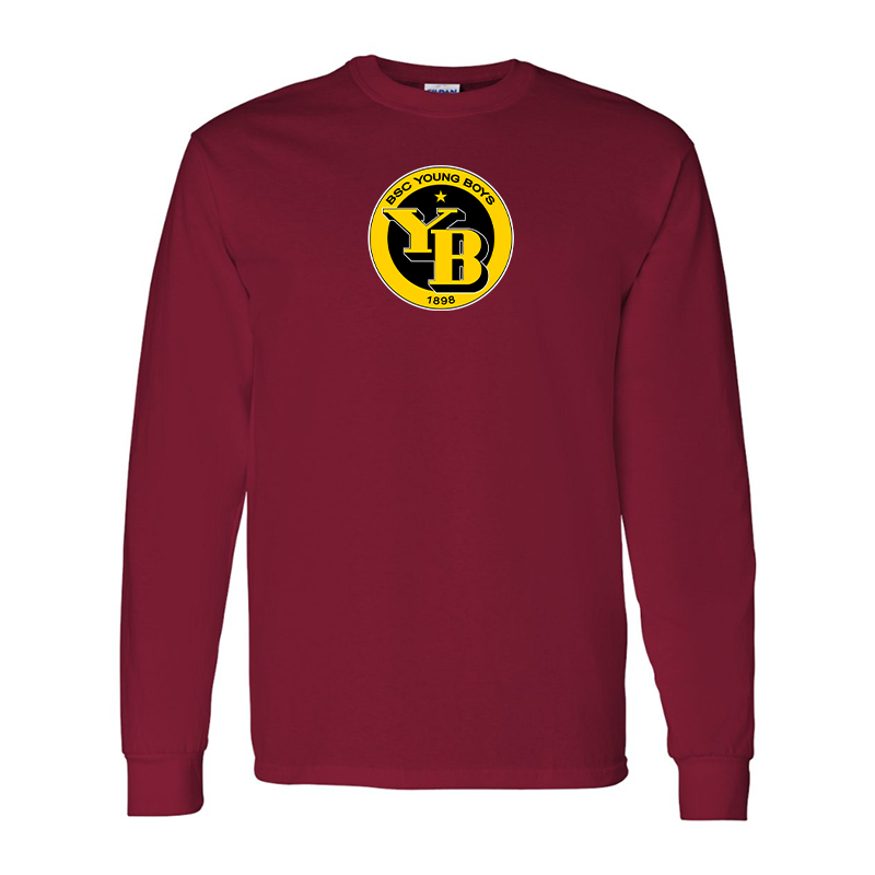 Men's Young Boys Soccer Gildan Heavy Cotton Long Sleeve T-Shirt