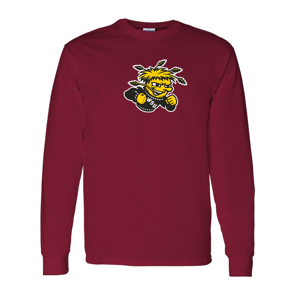 Men's Wichita State Shockers  Gildan Heavy Cotton Long Sleeve T-Shirt